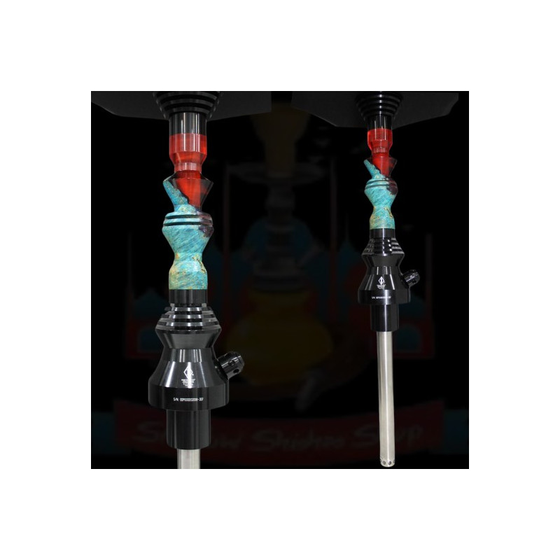 B2 HOOKAH PRECIOUS CUT COLLECT RED BLUE B2 HOOKAH PRECIOUS CUT COLLECT RED BLUE