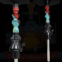 22 ROJO B2 HOOKAH PRECIOUS CUT COLLECT RED BLUE